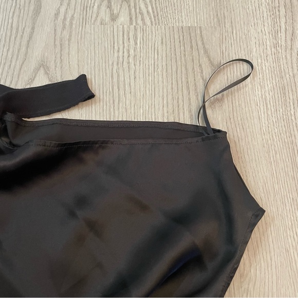 RtA Axel Tee Black Silk Off the Shoulder Top - Picture 7 of 13